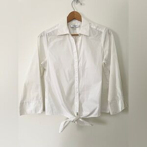 Foxcroft white button down shirt